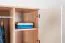 Drehtürenschrank / Kleiderschrank 14, Farbe: Buche / Weiß - 198 x 126 x 56 cm (H x B x T)