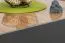 Couchtisch Vaitele 29, Farbe: Anthrazit Hochglanz / Walnuss - 90 x 90 x 37 cm (B x T x H)