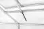 Gewächshaus Endivie L5, HKP 6 mm, Grundfläche: 4,80 m² - Abmessungen: 220 x 220 cm (L x B)