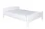 Weißes Doppelbett Kiefer Vollholz 112, elegantes Gästebett, inkl. Lattenrost, Matratzenmaße 160 x 200 cm, einfache Montage, robust und stabil