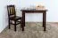 Stuhl Kiefer massiv Vollholz Walnussfarben Rustikal Junco 248 - Abmessungen: 91 x 35 x 44 cm (H x B x T)
