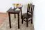 Stuhl Kiefer massiv Vollholz Walnussfarben Rustikal Junco 248 - Abmessungen: 91 x 35 x 44 cm (H x B x T)