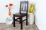 Stuhl Kiefer massiv Vollholz Walnussfarben Rustikal Junco 248 - Abmessungen: 91 x 35 x 44 cm (H x B x T)