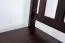Stuhl Kiefer massiv Vollholz Walnussfarben Rustikal Junco 248 - Abmessungen: 91 x 35 x 44 cm (H x B x T)
