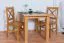Stuhl Kiefer massiv Vollholz Erlefarben Junco 246 - Abmessungen: 94 x 42,5 x 43 cm (H x B x T)