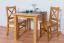 Stuhl Kiefer massiv Vollholz Erlefarben Junco 246 - Abmessungen: 94 x 42,5 x 43 cm (H x B x T)