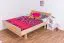 Kinderbett / Jugendbett Buche massiv Vollholz natur 116B, inkl. Lattenrost - 200 x 140 cm (L x B)