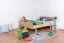 Kinderbett / Jugendbett Buche massiv Vollholz natur 116B, inkl. Lattenrost - 200 x 140 cm (L x B)