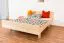 Jugendbett Buche massiv Vollholz natur 116, inkl. Lattenrost - 160 x 200 cm (B x L)