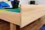 Jugendbett Buche massiv Vollholz natur 116, inkl. Lattenrost - 160 x 200 cm (B x L)