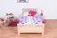 Kinderbett / Jugendbett Buche massiv Vollholz natur 109C, inkl. Lattenrost - 200 x 100 cm (L x B)