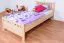 Kinderbett / Jugendbett Buche massiv Vollholz natur 109C, inkl. Lattenrost - 200 x 100 cm (L x B)