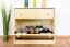 Schuhschrank Kiefer Vollholz massiv natur Junco 218 - Abmessungen: 62 x 72 x 30 cm (H x B x T)