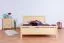 Doppelbett / Gästebett Kiefer massiv Vollholz natur 69, inkl. Lattenrost - 160 x 200 cm (B x L)