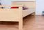 Doppelbett / Gästebett Kiefer massiv Vollholz natur 69, inkl. Lattenrost - 160 x 200 cm (B x L)