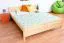 Jugendbett Kiefer massiv Vollholz natur 79, inkl. Lattenrost - 160 x 200 cm (B x L)