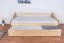 Einzelbett / Funktionsbett Kiefer massiv Vollholz natur 93, inkl. Lattenrost - Abmessung 90 x 200 cm