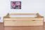 Einzelbett / Funktionsbett Kiefer massiv Vollholz natur 93, inkl. Lattenrost - Abmessung 90 x 200 cm
