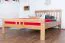 "Easy Premium Line" Doppelbett K8 in Überlänge 140 x 220 cm, Buche Vollholz massiv Natur