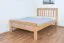 Einzelbett / Gästebett "Easy Premium Line" K8, 120 x 200 cm Buche Vollholz massiv Natur