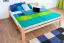 Jugendbett "Easy Premium Line" K4, 200 x 200 cm Buche Vollholz massiv Natur, inkl. Lattenrost