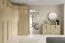 Eckkleiderschrank | 2 Türen | 2 Kleiderstangen | 6 Fächer | Farbe: Eiche Cremona | 95 x 95 x 210 cm | ABS-Kanten | Edegem 04