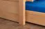 Etagenbett / Stockbett "Easy Premium Line" K18/h inkl. Liegeplatz und 2 Abdeckblenden, Kopfteil mit Löchern, Buche Vollholz massiv Natur - Liegefläche: 90 x 200 cm, teilbar