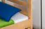 Etagenbett / Stockbett "Easy Premium Line" K20/h inkl. Liegeplatz und 2 Abdeckblenden, Kopf- und Fußteil gerade, Buche Vollholz massiv Natur - Liegefläche: 90 x 200 cm (B x L), teilbar