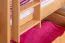 Etagenbett / Stockbett "Easy Premium Line" K19/n inkl. 2 Schubladen und 2 Abdeckblenden, Kopf- und Fußteil mit Löchern, Buche Vollholz massiv Natur - 90 x 200 cm (B x L), teilbar