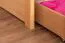 Etagenbett / Stockbett "Easy Premium Line" K19/n inkl. 2 Schubladen und 2 Abdeckblenden, Kopf- und Fußteil mit Löchern, Buche Vollholz massiv Natur - 90 x 200 cm (B x L), teilbar