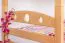 Etagenbett / Stockbett "Easy Premium Line" K19/n inkl. 2 Schubladen und 2 Abdeckblenden, Kopf- und Fußteil mit Löchern, Buche Vollholz massiv Natur - 90 x 200 cm (B x L), teilbar