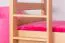 Etagenbett / Stockbett "Easy Premium Line" K20/h inkl. Liegeplatz und 2 Abdeckblenden, Kopf- und Fußteil gerade, Buche Vollholz massiv Natur - Liegefläche: 90 x 200 cm (B x L), teilbar