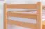 Etagenbett / Stockbett "Easy Premium Line" K20/h inkl. Liegeplatz und 2 Abdeckblenden, Kopf- und Fußteil gerade, Buche Vollholz massiv Natur - Liegefläche: 90 x 200 cm (B x L), teilbar