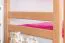 Etagenbett / Stockbett "Easy Premium Line" K20/n inkl. 2 Schubladen und 2 Abdeckblenden, Kopf- und Fußteil gerade, Buche Vollholz massiv Natur - Liegefläche: 90 x 200 cm, teilbar