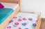 Etagenbett / Stockbett "Easy Premium Line" K21/h inkl. Liegeplatz und 2 Abdeckblenden, Kopf- und Fußteil gerundet, Buche Vollholz massiv Natur - Liegefläche: 90 x 200 cm, teilbar