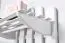 Garderobe Kiefer massiv Vollholz Weiß Junco 341 – Abmessungen: 150 x 60 x 33 cm (H x B x T)