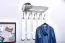 Garderobe Kiefer massiv Vollholz Weiß Junco 352 – Abmessungen: 60 x 60 x 29 cm (H x B x T)