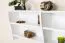 Hängeregal / Wandregal Kiefer massiv Vollholz Weiß Junco 336 - Abmessungen: 47 x 124 x 24 cm (H x B x T)