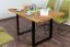 Esstisch Wooden Nature 411 Eiche massiv geölt, Tischplatte glatt - 140 x 90 cm (B x T)