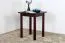 Tisch Kiefer massiv Vollholz Walnussfarben Junco 233A (eckig) - 60 x 60 cm (B x T)