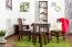 Hocker Kiefer massiv Vollholz Nussfarben 005 - Abmessung 45 x 35 x 35 cm (H x B x T)