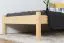 Kinderbett / Jugendbett Kiefer massiv Vollholz natur 86, inkl. Lattenrost - 100 x 200 cm (B x L)