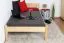 Kinderbett / Jugendbett Kiefer massiv Vollholz natur 86, inkl. Lattenrost - 100 x 200 cm (B x L)