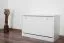 Schuhschrank Kiefer Vollholz massiv weiß lackiert Junco 216 - 44 x 72 x 30 cm (H x B x T)