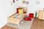 Kinderbett / Jugendbett Buche massiv Vollholz natur 109, inkl. Lattenrost - 80 x 200 cm (B x L)