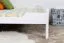 Jugendbett "Easy Premium Line" K5, 160 x 200 cm Buche Vollholz massiv weiß lackiert