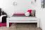 Jugendbett "Easy Premium Line" K5, 160 x 200 cm Buche Vollholz massiv weiß lackiert