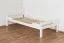 Einzelbett / Gästebett "Easy Premium Line" K1/ Voll, 90 x 190 Buche weiß lackiert