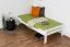 Einzelbett / Gästebett "Easy Premium Line" K1/ Voll, 90 x 190 Buche weiß lackiert