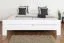 Doppelbett "Easy Premium Line" K6, 200 x 200 cm Buche Vollholz massiv weiß lackiert